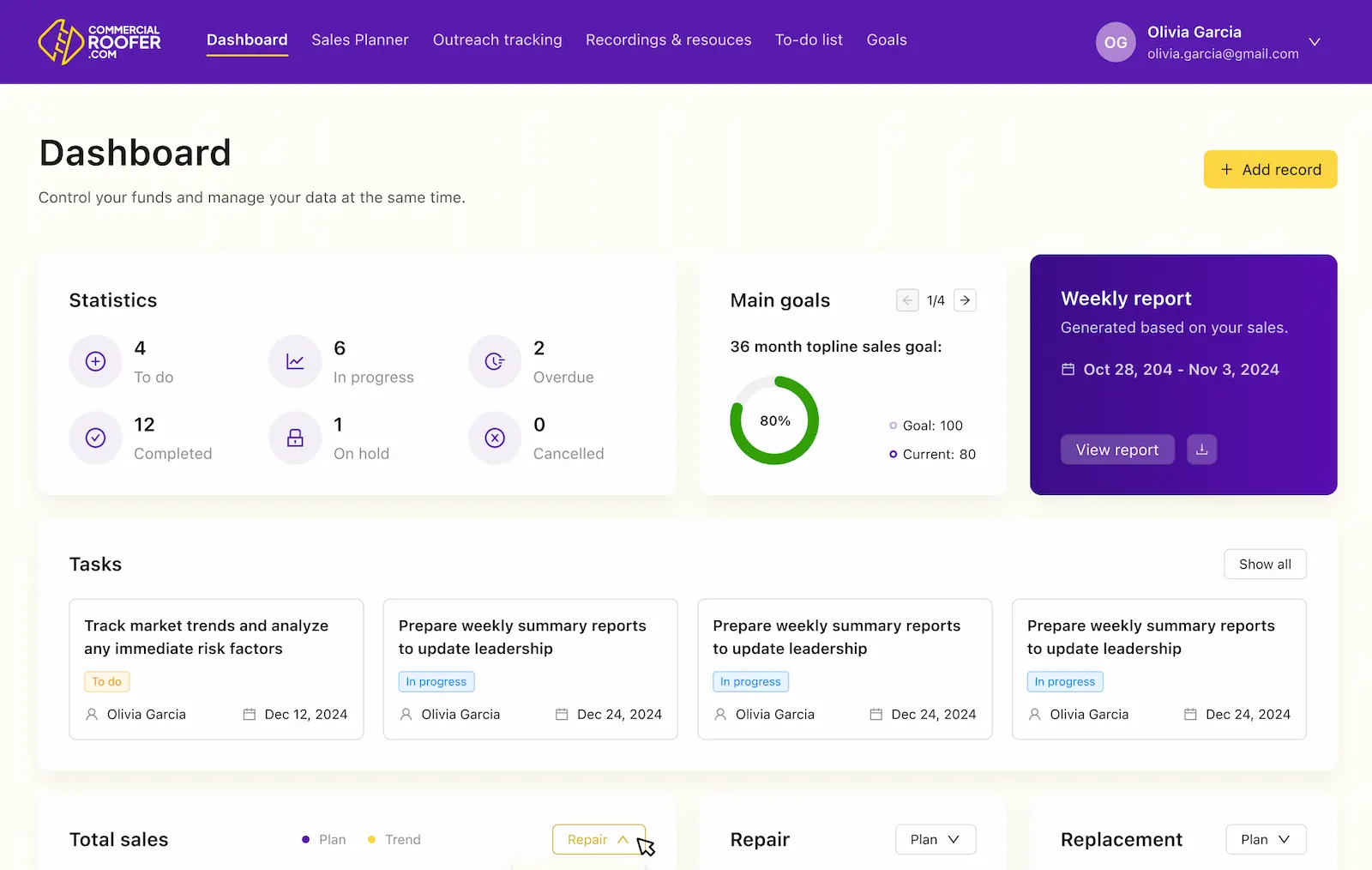 Commercial Roofer — screenshot